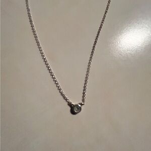 Tiffany & Co. Silver Necklace with Gemstone